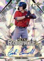 2020 Leaf Metal Rookie Autograph #MRCC2 Corbin Carroll Silver Crystal Baseball Card