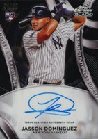 2024 Topps Chrome Black Super Futures Autographs #JD Jasson Dominguez Baseball Card