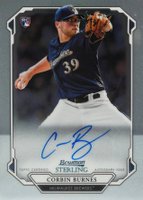 2019 Bowman Sterling Rookie Autographs  #CB Corbin Burnes Baseball Card