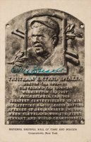 1999 Hall of Fame Autographs # Tris Speaker Artvue Hall of Fame Plaque Baseball Card