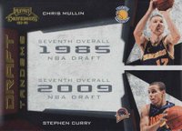 2009 Panini Playoff Contenders Draft Tandems #19 Chris Mullin/Stephen Curry Gold Basketball Card