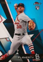 2018 Finest  #14 Jack Flaherty Blue Refractor Baseball Card