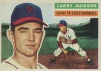1956 Topps #119w Larry Jackson White Back Baseball Card