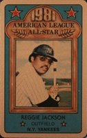 1981 Perma-Graphics All-Star Credit Cards # Reggie Jackson Gold Baseball Card