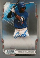 2019 Bowman Sterling Prospect Autographs #OM Orelvis Martinez Baseball Card
