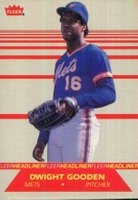 1987 Fleer Headliners #3 Dwight Gooden Baseball Card