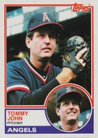 1983 Topps #735 Tommy John Angeles Baseball Card