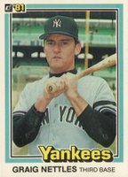 1981 Donruss #105 Graig Nettles Baseball Card