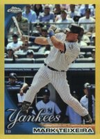2010 Topps Chrome #75 Mark Teixeira Gold Refractor Baseball Card