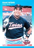 1987 Fleer #544 Kent Hrbek Baseball Card