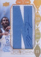 2012 Upper Deck Michael Jordan Master Collection Letterman Autograph #L-NC Michael Jordan N Basketball Card