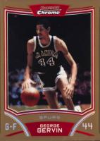 2008 Bowman Chrome #105 George Gervin Gold Refractor Basketball Card