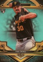 2024 Topps Triple Threads #63 Paul Skenes Aquamarine Baseball Card