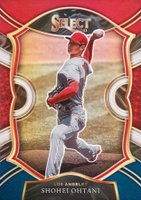 2021 Panini Select #58 Shohei Ohtani Tri-Color Baseball Card
