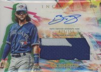 2020 Topps Inception Autograph Patch #BBI Bo Bichette Baseball Card