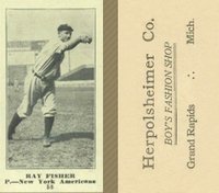 1916 Herpolsheimer Co. #58 Ray Fisher Baseball Card