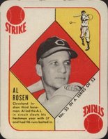 1951 Topps Red Backs #35 Al Rosen Baseball Card