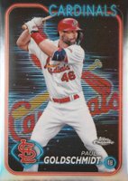 2024 Topps Chrome #90 Paul Goldschmidt Lightboard Logo Baseball Card