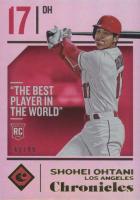 2018 Panini Chronicles #30 Shohei Ohtani Holo Gold Baseball Card