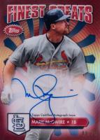 2014 Finest Greats Autographs  #FGAMM Mark McGwire Red Refractor Baseball Card