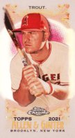 2021 Topps Allen & Ginter Chrome #32 Mike Trout Mini Baseball Card