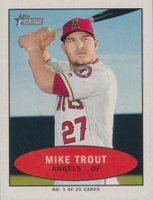 2020 Topps Heritage 1971 Bazooka Numbered Test Mini #1 Mike Trout Baseball Card