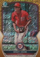 2023 Bowman Chrome Prospects #BCP212 Brady House Gold Shimmer Baseball Card