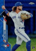 2020 Topps Chrome #150 Bo Bichette Blue Wave Refractor Baseball Card