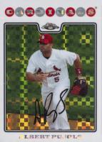 2008 Topps Chrome #131 Albert Pujols Xfractor Baseball Card