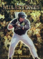 1999 Finest Milestones #M19 Jose Canseco Baseball Card