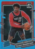 2023 Panini Donruss Optic #239 Scoot Henderson Aqua Basketball Card