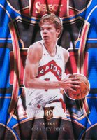 2023 Panini Select #312 Gradey Dick Blue Tectonic Basketball Card