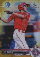 2017 Bowman Chrome Mini #BCP119 Luis Garcia Bowman Prospects-Gold Refractor Baseball Card