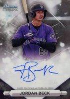 2023 Bowman Sterling Prospect Autographs #PAJBK Jordan Beck Baseball Card
