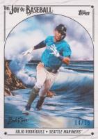 2023 Topps X Bob Ross the Joy of Baseball #43 Julio Rodriguez Titanium White Baseball Card