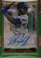 2020 Topps Five Star Autographs #FSARRA Randy Arozarena Green Baseball Card