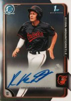 2015 Bowman Chrome Draft Pick Autograph #BCARMO Ryan Mountcastle Baseball Card