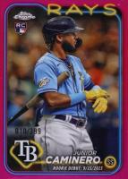 2024 Topps Chrome Update #USC193 Junior Caminero Magenta Refractor Baseball Card