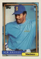 1992 Topps #250 Ken Griffey Baseball Card