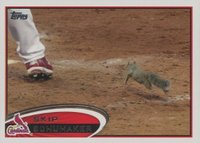 2012 Topps #93 Skip Schumaker Cardinals Rally Squirrel Baseball Card