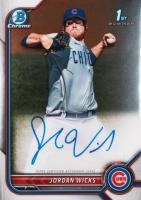 2022 Bowman Chrome Prospect Autographs #CPAJW Jordan Wicks Baseball Card