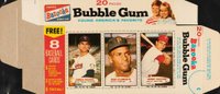 1963 Bazooka Complete Box # Camilo Pascual/Roberto Clemente/Johnny Callison Baseball Card