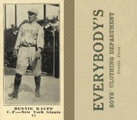 1916 Everybody's #94 Bennie Kauff Baseball Card