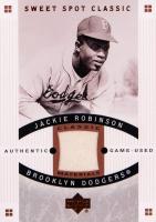 2005 Upper Deck Sweet Spot Classic Classic Materials #CM-JR Jackie Robinson Baseball Card