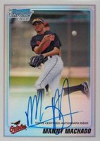 2010 Bowman Draft Picks & Prospects #BDPP80 Manny Machado Autograph-Chrome Refractor Baseball Card