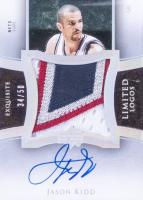 2004 Upper Deck Exquisite Collection Limited Logos Autograph Patch #LL-JK Jason Kidd Basketball Card