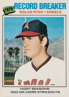 1977 O-Pee-Chee #264 Nolan Ryan Record Breaker Baseball Card