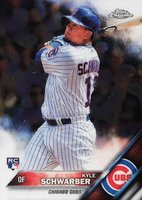2016 Topps Chrome #166 Kyle Schwarber Vertical Baseball Card