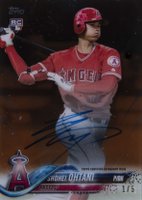 2018 Topps Clearly Authentic #SO Shohei Ohtani Autograph-Orange Baseball Card
