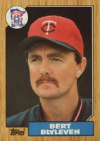 1987 Topps Tiffany #25 Bert Blyleven Baseball Card